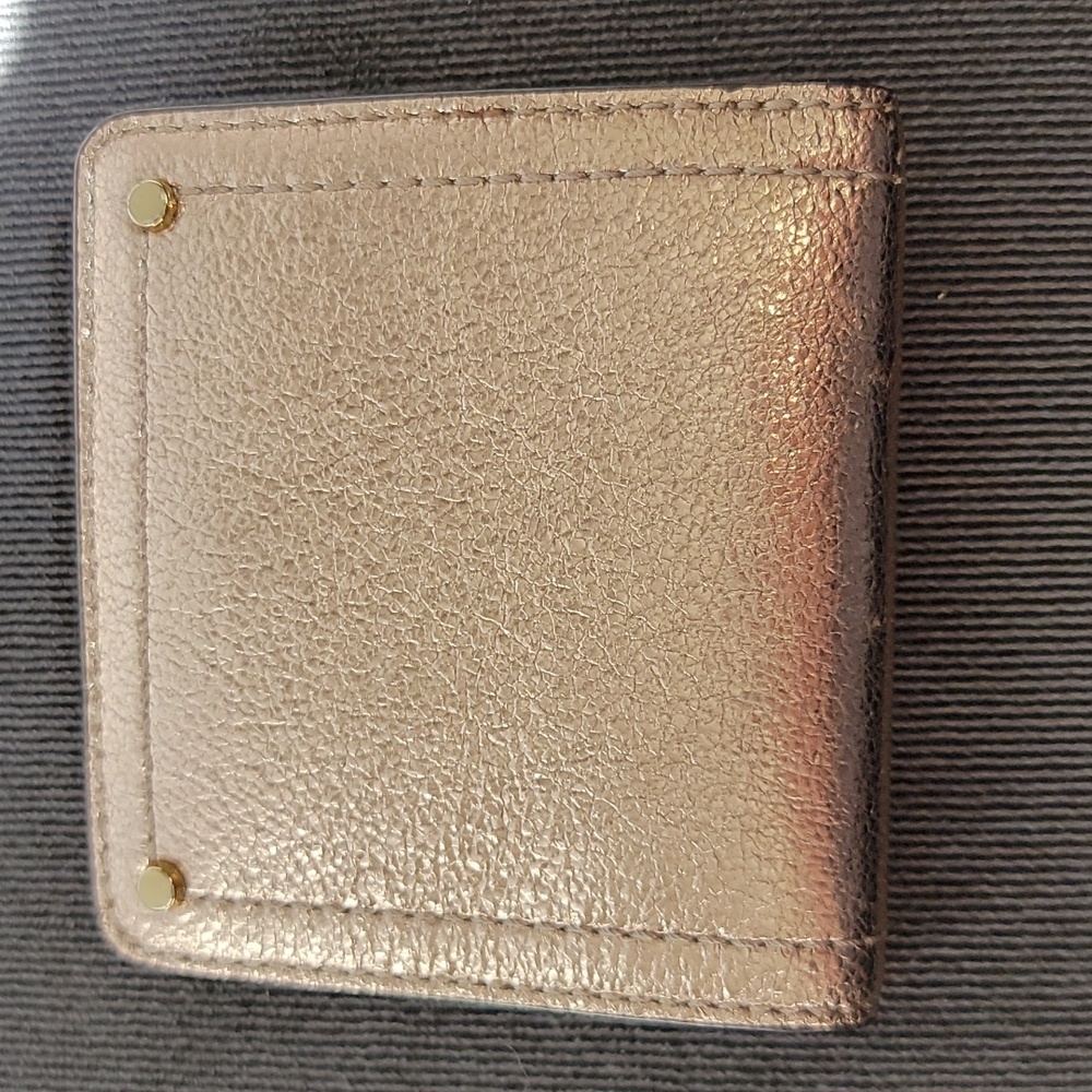 Treasure & Bond gold shimmer small wallet